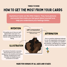 Load image into Gallery viewer, SaySoSoul Affirmation Card Deck (48 Cards, Large)
